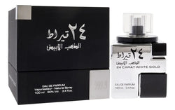 Perfume Lattafa 24 Carat White Gold Eau de Parfum Unissex 100ml