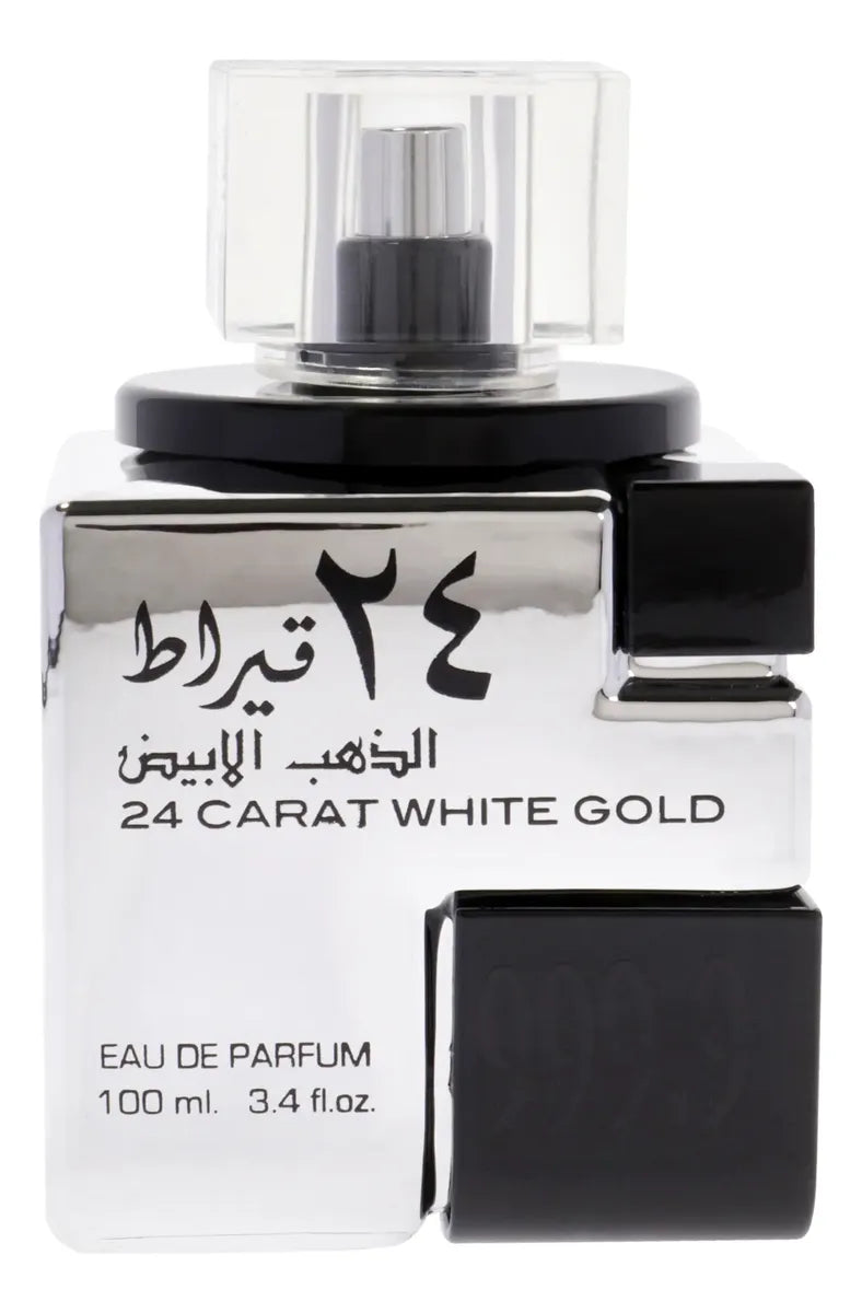 Perfume Lattafa 24 Carat White Gold Eau de Parfum Unissex 100ml