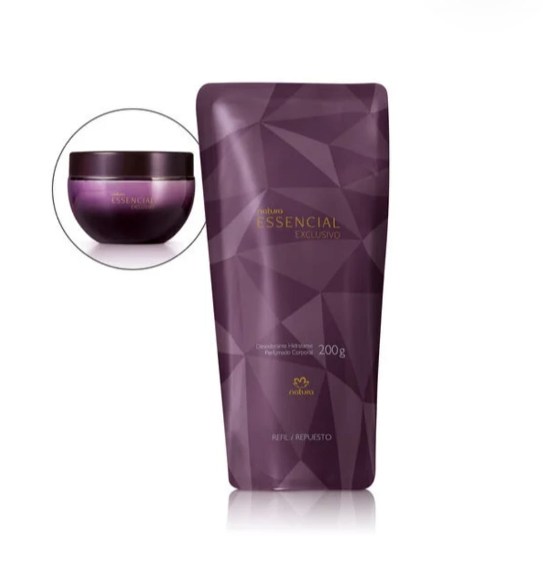 Refil Desodorante Hidratante Corporal Perfumado Essencial Exclusivo