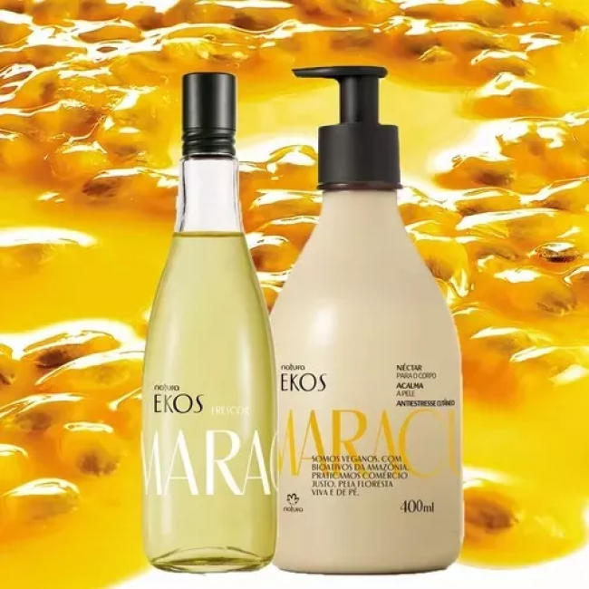 Combo Ekos Maracujá Hidratante 400ml + Colônia 75ml