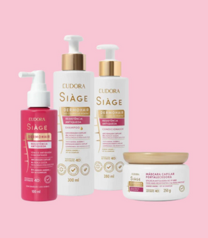 Eudora Siàge: Linha Dermo Hair Resistência Antiqueda