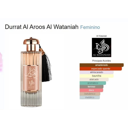 Perfume Árabe Durrat Al Aroos Al Wataniah Feminino EDP 85ml